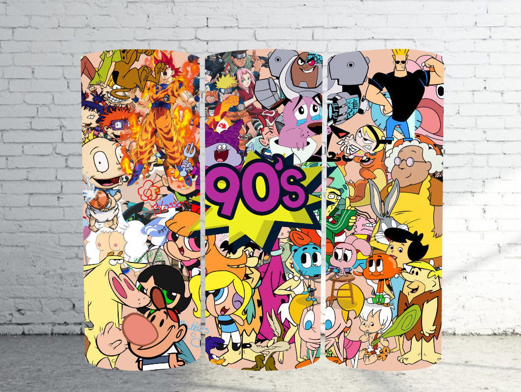 90’s Cartoon Stainless Steel Tumbler