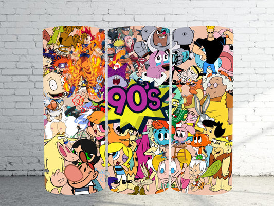 90’s Cartoon Stainless Steel Tumbler